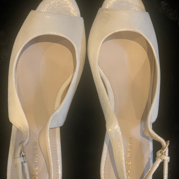 Size 6 - off-white shimmery
Cole Haan heels - Picture 3 of 12